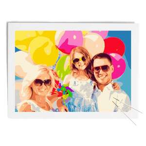 Peinture par numéros 70x50-Cadre DIY -  Pièces