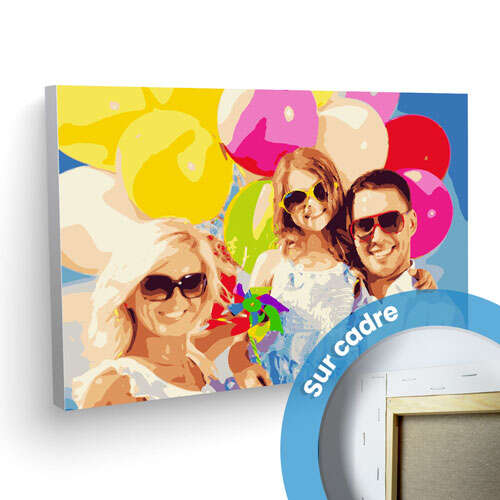 Kit de peinture par numéros personnalisé à partir de votre propre photo, en cours de réalisation
