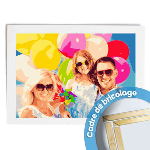 Kit de peinture par numéros personnalisé avec une photo spéciale de votre moment